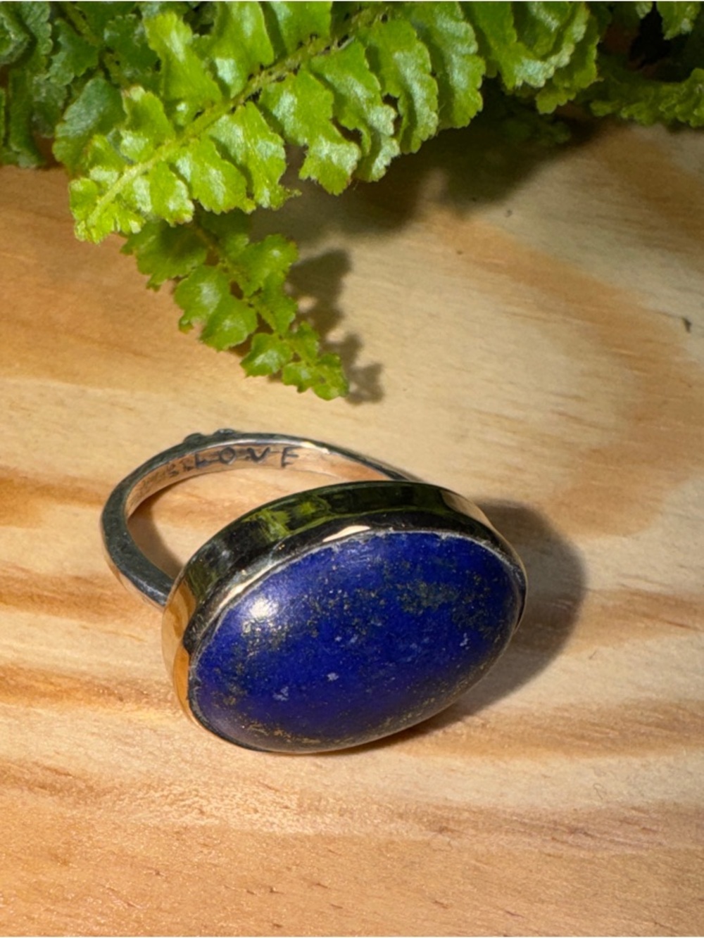 Sundance Jes Maharry Blue Lapis Oval Statement Ring - Picture 4 of 4
